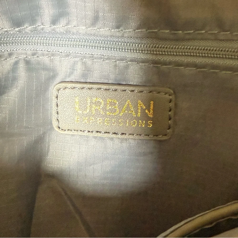 Urban Expressions Butter Yellow Puffer‎ Shoulder Bag Quilted Tote Vegan Trendy